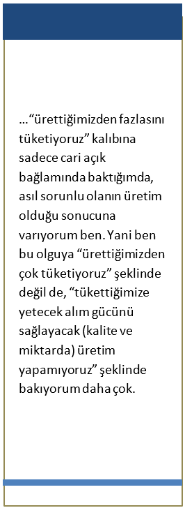 urettigimizden fazlasini tuketiyoruz